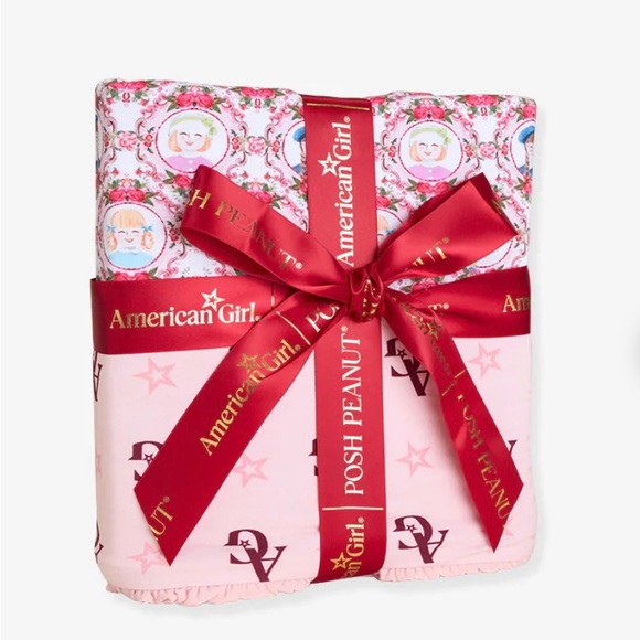 Posh Peanut x American Girl patoo blanket NIB 60x 60